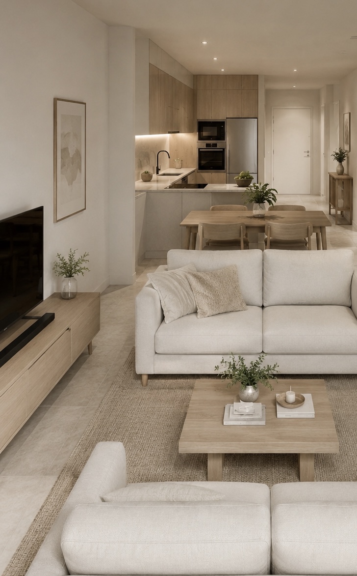 Salón y cocina